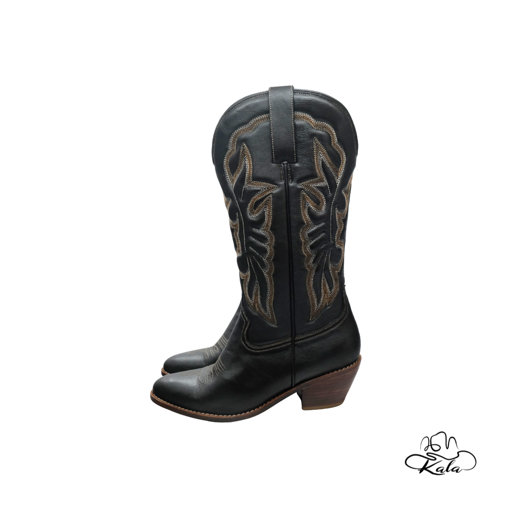 Classic Leather Cowboy Boots