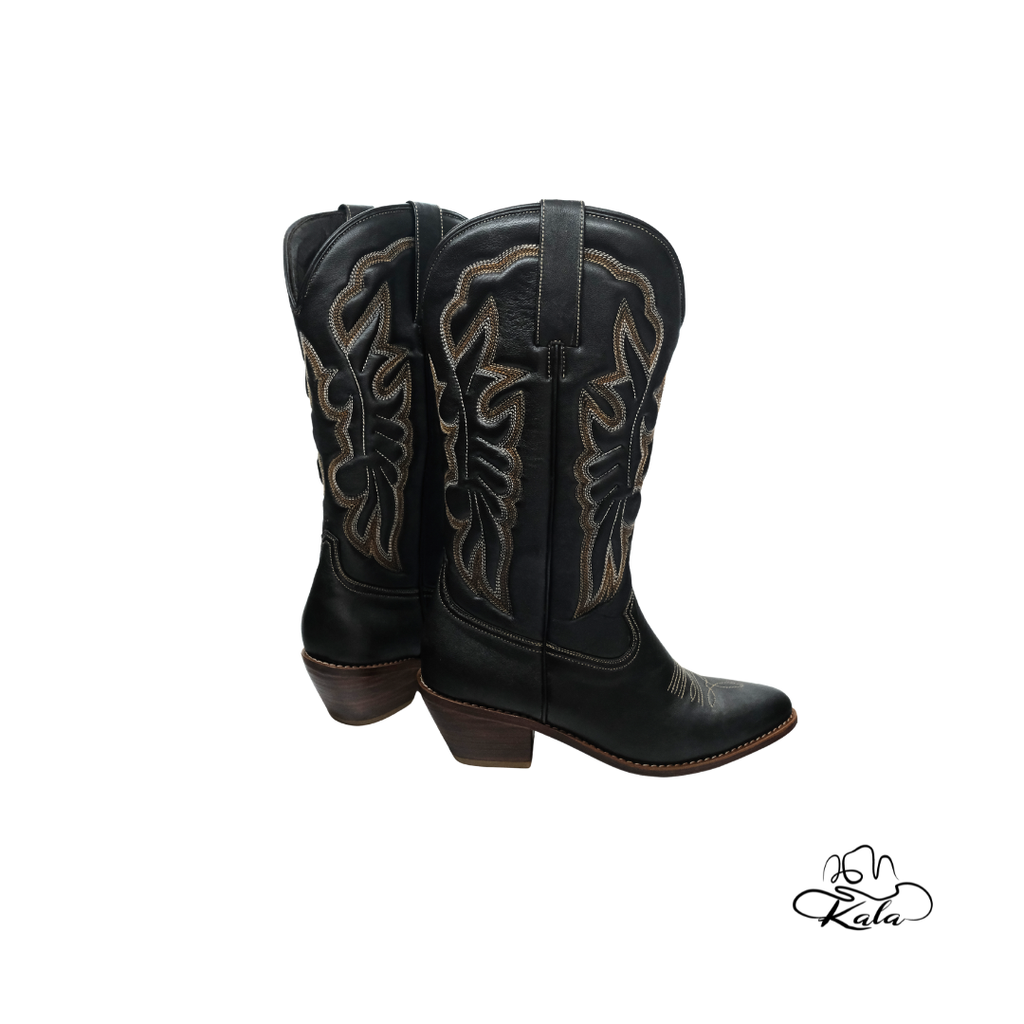 Classic Leather Cowboy Boots